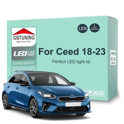 12Pcs Cars Accessories For KIA Ceed 3 MK3 CD 2018 2019 2020 2021 2022 2023 Canbus Dome License Plate LED Interior Light Bulb Kit