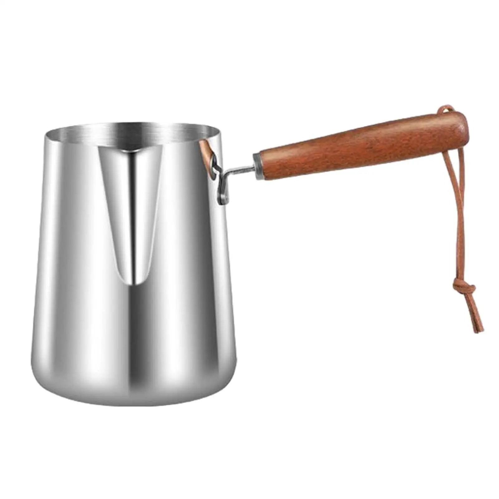 Turkish Coffee Pot Coffee Mug Durable Multifunctional Tea Kettle Milk Butter Melting Jug for Restaurant Kitchen Home Office Cafe