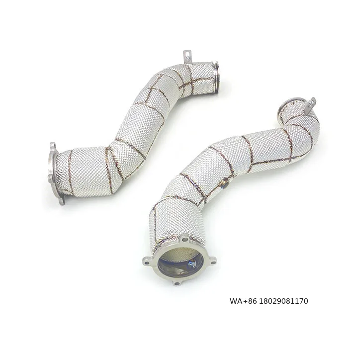 

Тюнингованные выхлопные трубы из нержавеющей стали (даунпайп) для 720S 4.0 2017-2019 с теплозащитным экраном и катализатором, система выхлопа