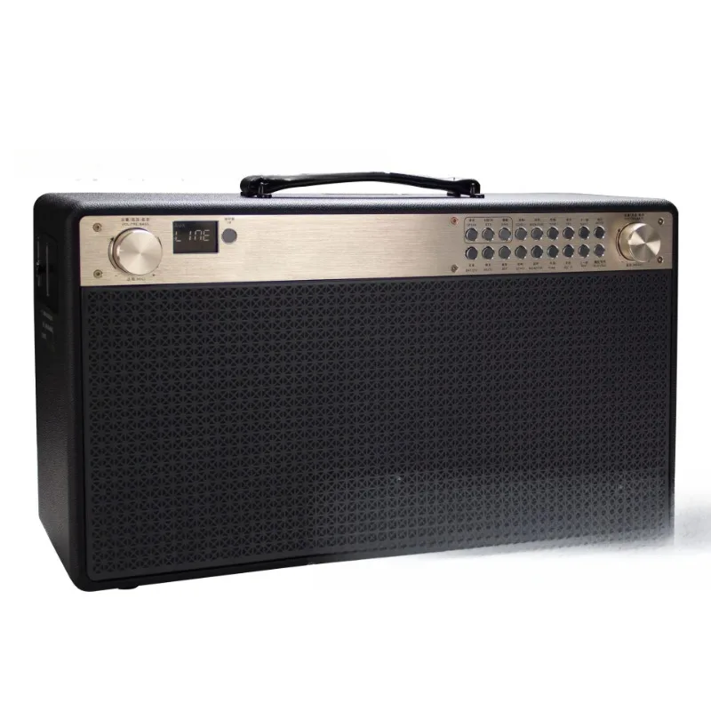 

Portable high-power outdoor singing live broadcast, electric blowpipe performance sound card Bluetooth speaker