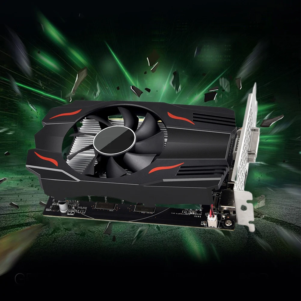 RX550/GT730/GT610 سطح المكتب بطاقة الرسومات PCI-E3.08X DDR5 4GB بطاقة الفيديو 128 بت بطاقة الرسومات الكمبيوتر DP + DV1 + HDMI-متوافق
