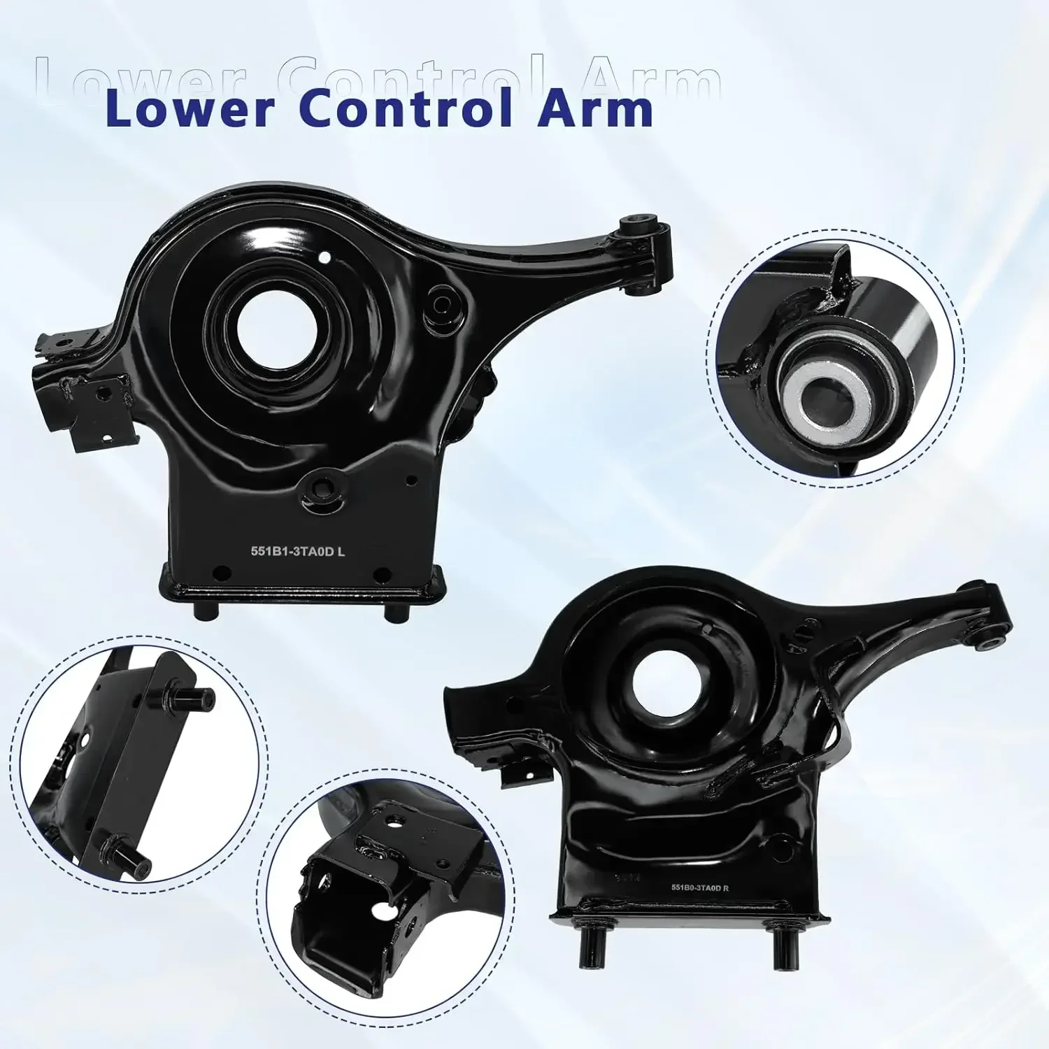 1pcs Rear Lower Control Arms LH/RH For Nissan Altima Maxima 3.5L 2013-2021 551B1-3TA0D 551B0-3TA0D