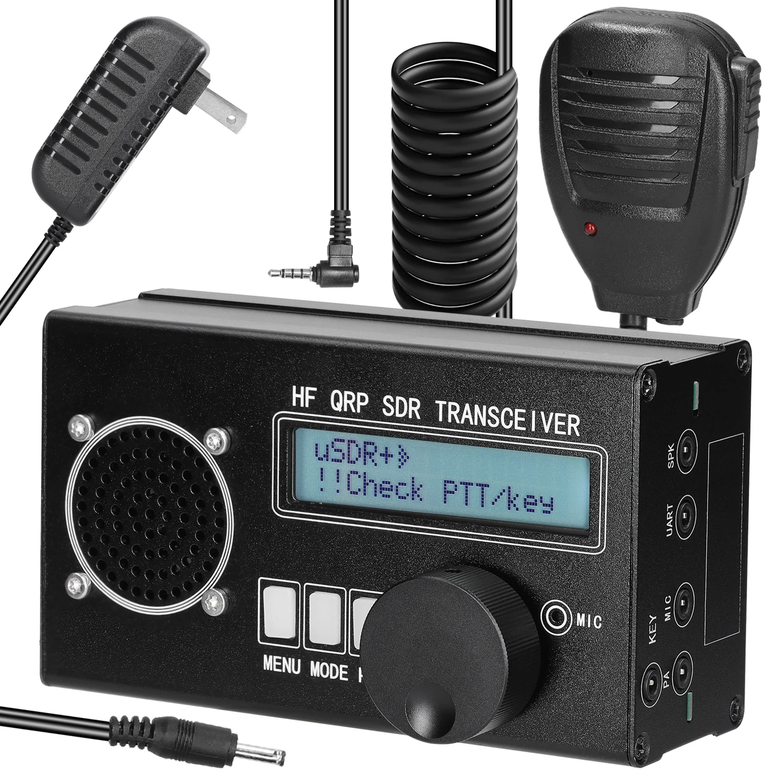 USDX QRP uSDX 8 Bandes SDR Tous Modes SSB QRP Transcsec avec Puissance et Indicateur SWR SDR Transcsec