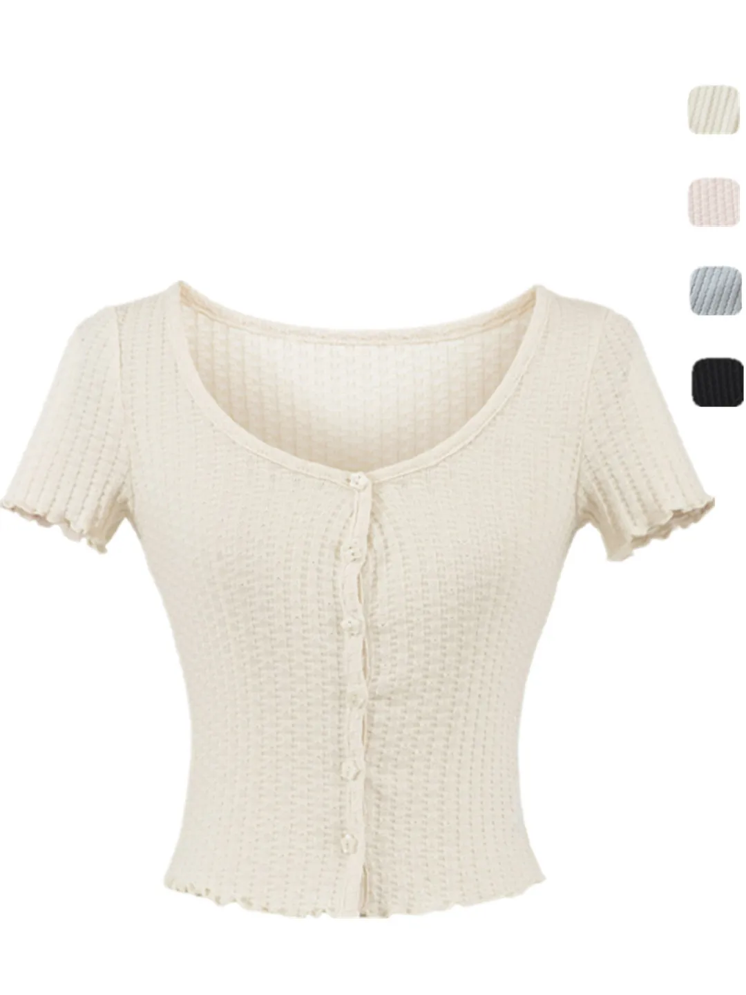 

Street Sle ort вязаный кардиган с эластичной волнистой вышивкой, облегающий повседневный универсальный женский модный трикотаж с открытой передней частью