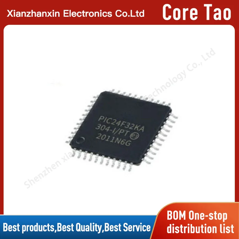 1pcs/lot PIC24F32KA304-I/PT PIC24F32KA304 32KA304 QFP44 Chip microcontroller