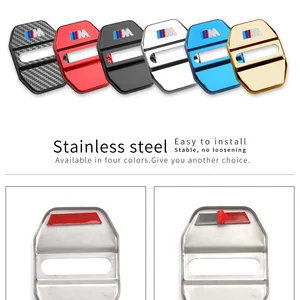 4 PCs Auto -Türschlossabdeckungsaufkleber Werkzeuge BMW -Zubehör 5 F20 E39 F10 F10 F30 E46 E46 E60 G60 X5 E87 F11 G20 G32 G30 7 Hauptverkauf Farol F1000 - №2