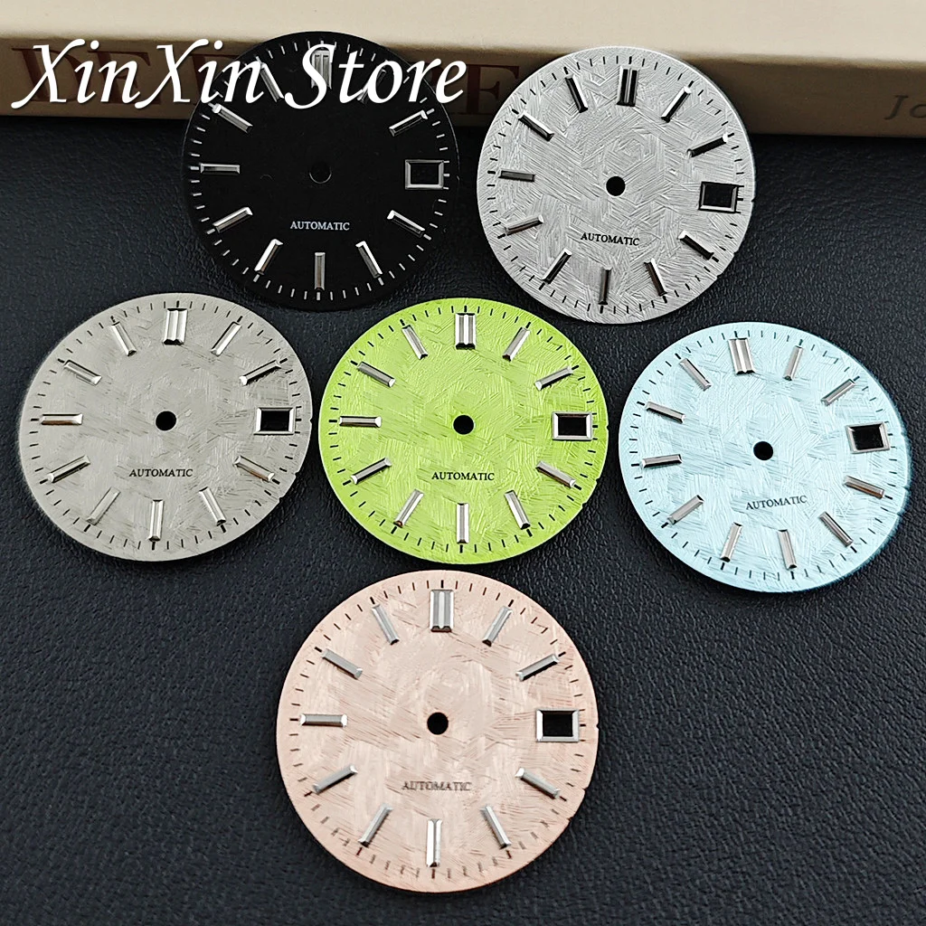 28.5mm GS NH35 Birch Tree Pattern Watch Dial No Luminous Watch Faces Watch Accessories for NH35 4R35 Movement GS Mod Parts