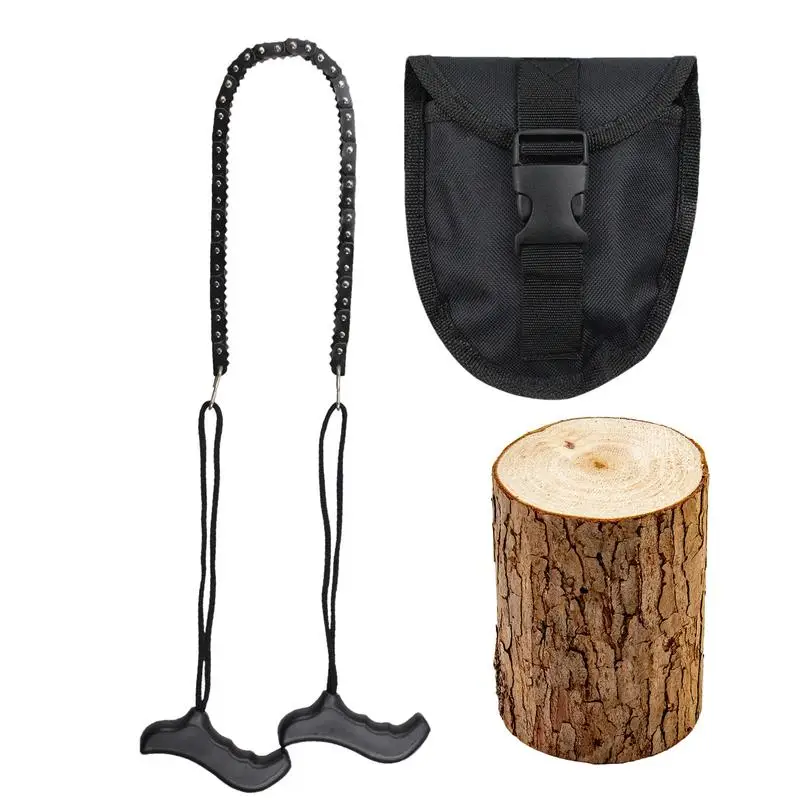 

Веревочная цепная пила, карманная бензопила с ручками, ручной инструмент, портативное обрезное устройство для резки древесины, охотничье снаряжение, оборудование для выживания