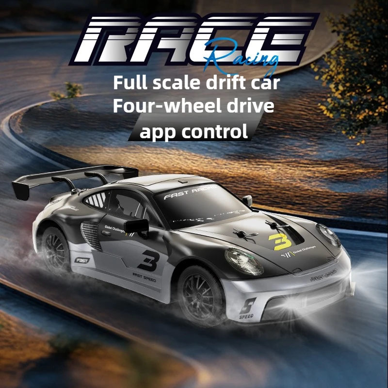 1/16 escala completa kf28 rc 4wd controle remoto deriva carro simulação carro esportivo de longo alcance modelo de carro de controle remoto brinquedo