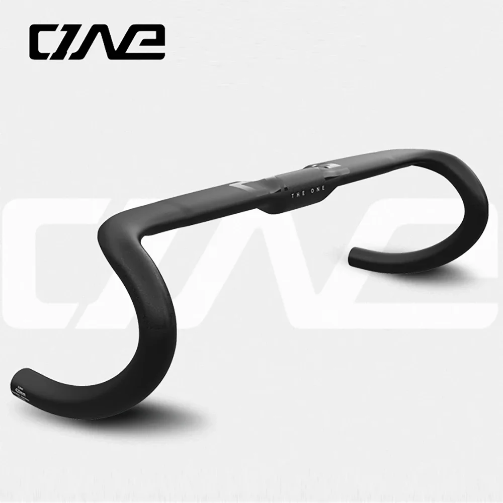 The One Aero-Guidon de vélo de route en carbone, guidon VTT, pièces de vélo, 31.8mm, 400mm, 420mm, 440mm