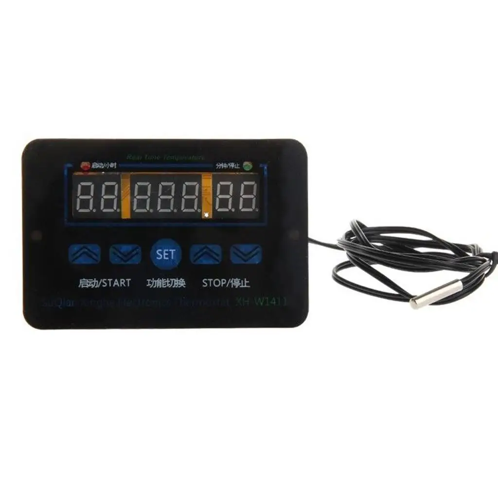 

Digital Thermostat Switch Waterproof Sensor PLC Display Temperature Control for Computer Lab Use