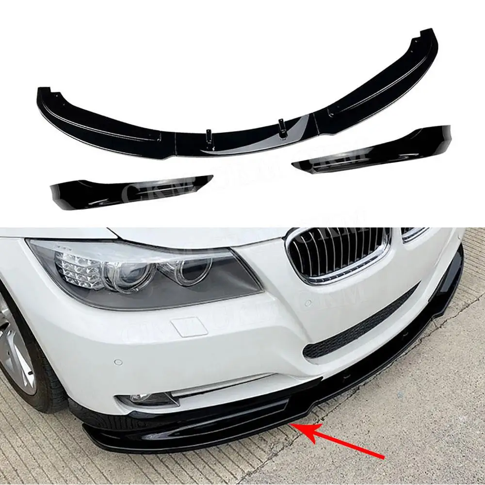 

ABS Car Front Bumper Lip Chin Side Aprons Styling for BMW 3 Series E90 E91 LCI 320i 2009 2010 2011 2012 Body Kits Accessories