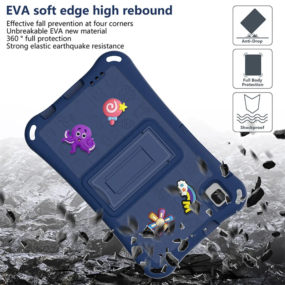 Cartoon DIY EVA Tablet Protective Cover for Samsung Galaxy A9 A11 Plus A7 Lite A9 A11 With Adjustable Shoulder Strap Shockproof