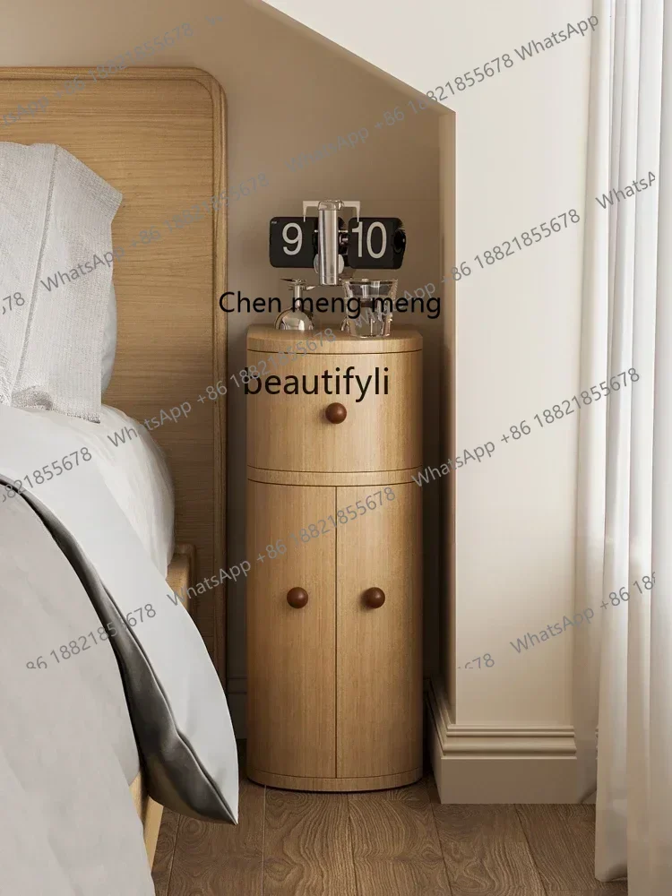 z1Narrow Side Gap Bedroom Bedside Table Simple Modern Bedside Cabinet Mini Ultra Narrow Storage Cabinet