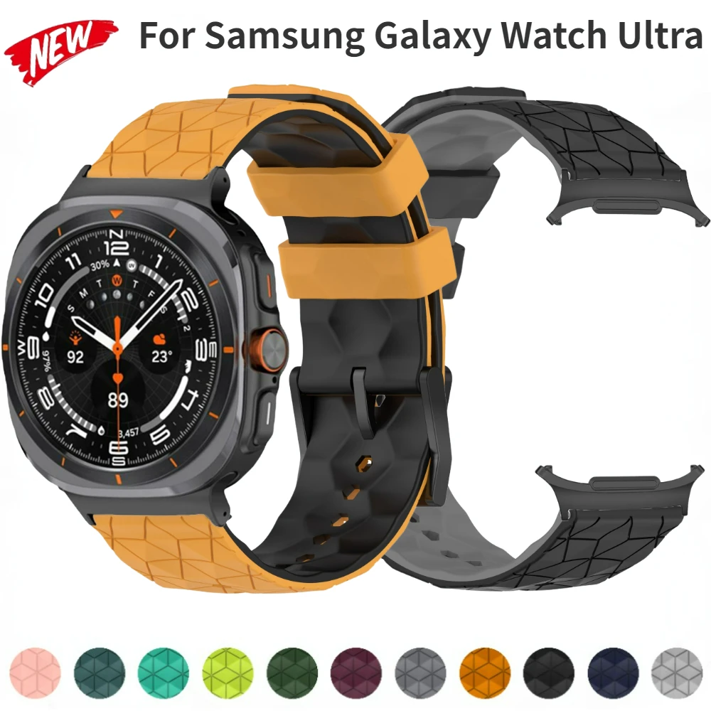 

Sport Silicone Strap for Samsung Galaxy Watch Ultra Smart Watch Bracelet Accessories for Samsung Galaxy Watch Ultra 47mm Band