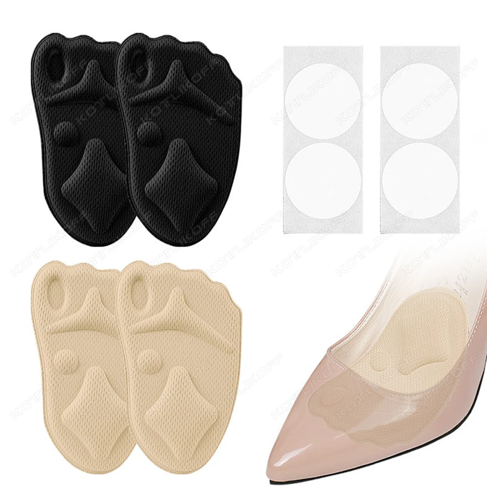 Women Forefoot Half Insoles for Shoes Shoe Size Reduce Insert Shoe Pads Comfort High Heels Toe Protector Cushion Foot Care Pad