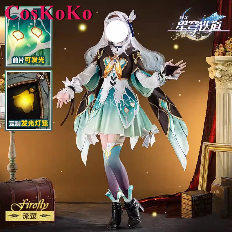 CosKoKo-Costume de Cosplay Honkai Firefly Game, Star Rail, Uniformes doux et élégants, Robe de soirée d'Halloween, Vêtements de jeu à plis, Mode