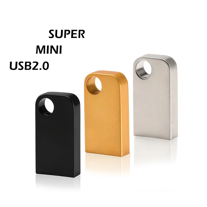 JASTER Super Mini USB Flash Drive 64GB Free Key Chain Pen drive 32GB Silver Memory Stick 16GB Creative Gift Pendrive 8G Portable