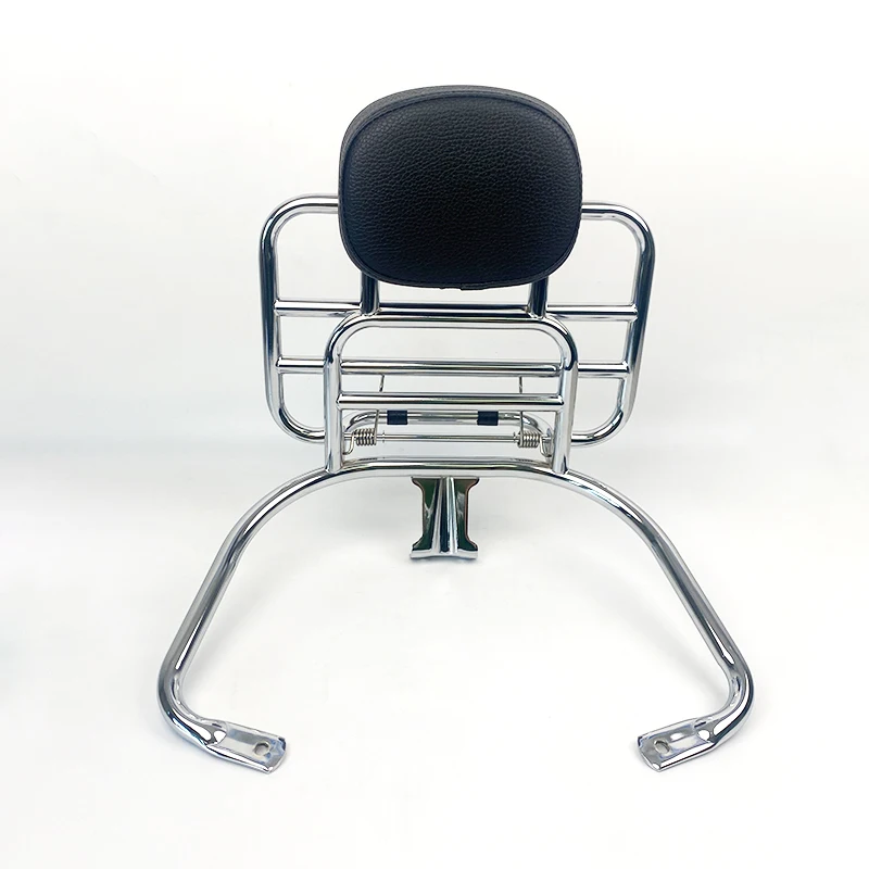 Oem Quality Rear Storage Rack with Chrome Painted Backrest Stainless Steel  Rear Carrier for Vespa GTS 300