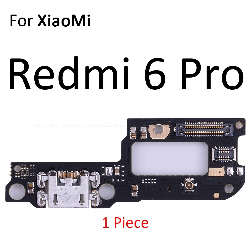 Piezas de placa de conector de puerto de carga, micrófono de cable flexible para XiaoMi PocoPhone F1 Redmi Note 8 8T 7 6 5 Pro Plus 8A 6A S2