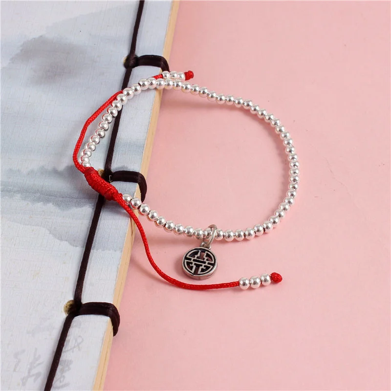 Zodiac the Year the Dog Year of the Life the Rope Women and Men Sterling Silver Transfer Jewelry Belongs Dog's New Gift Amulet