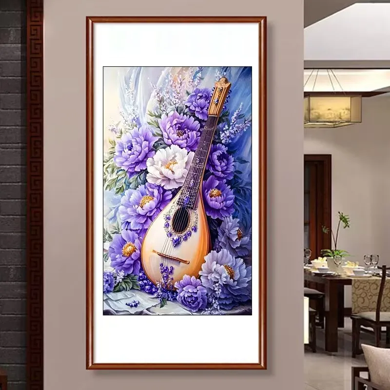 

11CT 9CT наборы с принтом цветов для вышивки крестом DIY нитки наборы для рукоделия домашний декор ремесла ручная работа новый