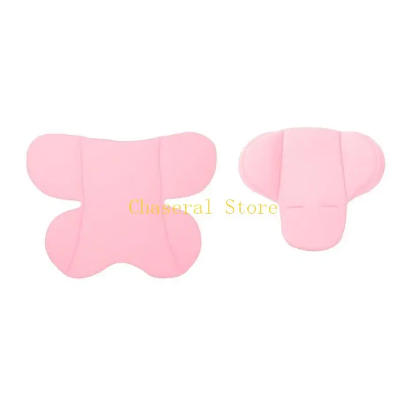 E7CE Baby Stroller Cushion Breathable and Soft Infant Car Insert Pad Four Season Baby Neck Support Pillow Mattress Mat