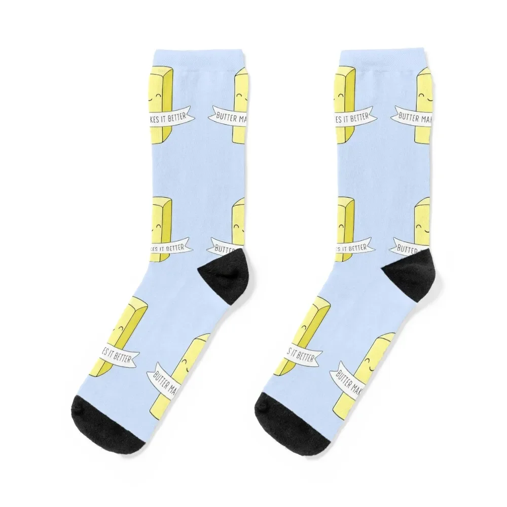 

Cute Butter Socks compression set New year's Lots Men Socks Women's