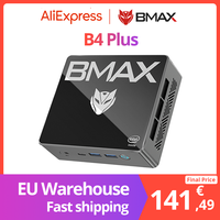 BMAX B4 Plus Mini PC Windows 11 PC Intel N100 16GB DDR4 512GB SSD 2*HDMI 1*Type-C Supports 4K@60Hz 750MHz Intel UHD Graphics