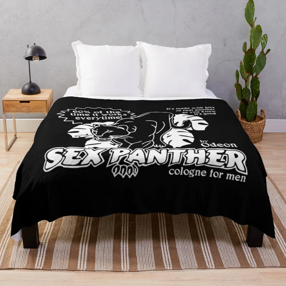 Sex Panther - cologne for men Throw Blanket Flannel Furrys Soft Plush Plaid Blankets