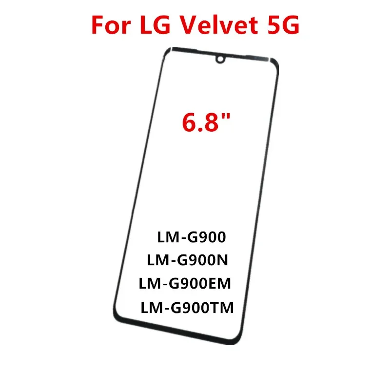 Outer Glass For LG Velvet 5G G9 G8 Wing V40 V50 ThinQ V30 LCD Display Front Touch Screen Panel Repair Replace Parts