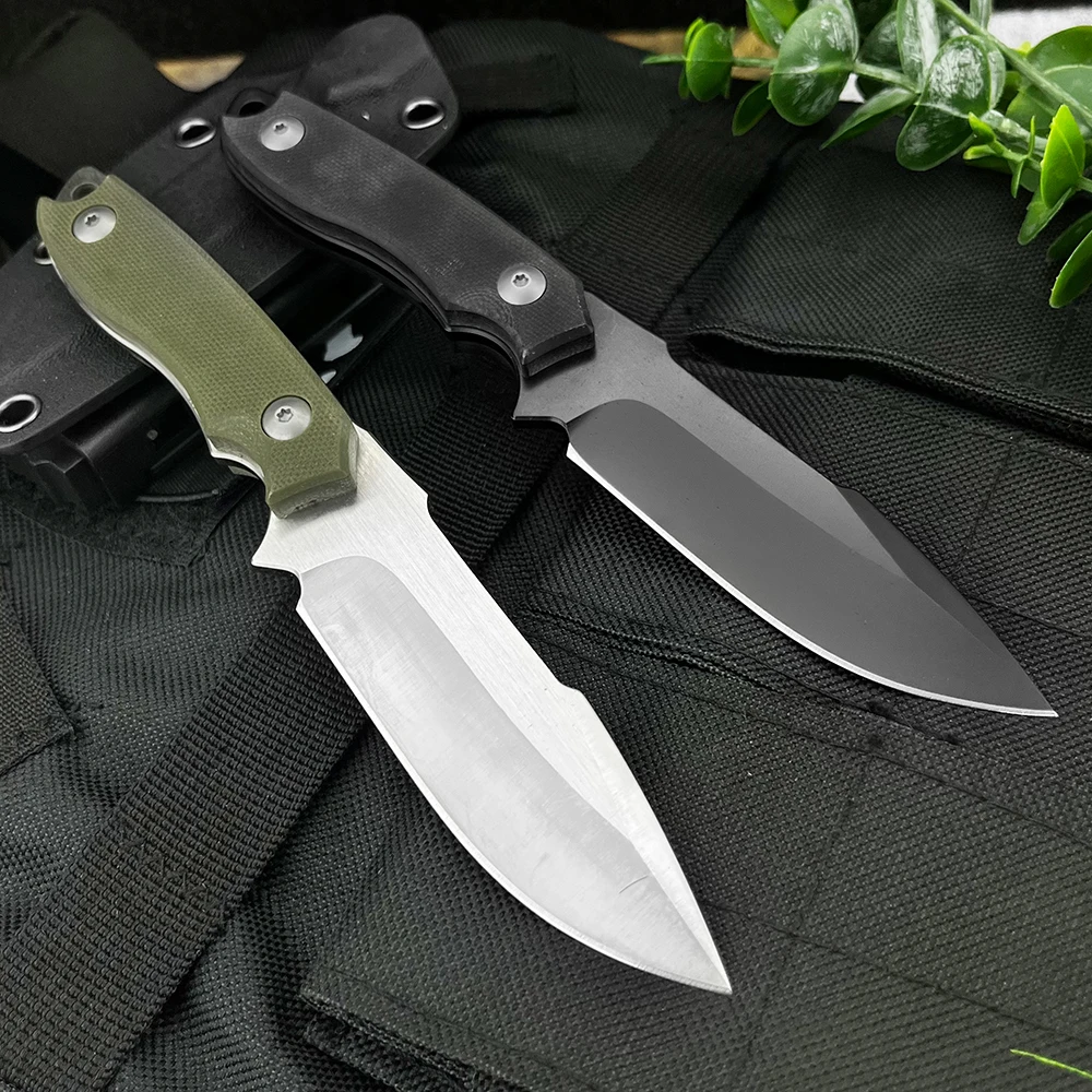 الدفاع عن النفس القتالية شفرة مثبتة سكين G10 مقبض التكتيكية مستقيم سكين مع كيديكس غمد المحمولة المجال بقاء سكين جيب #1