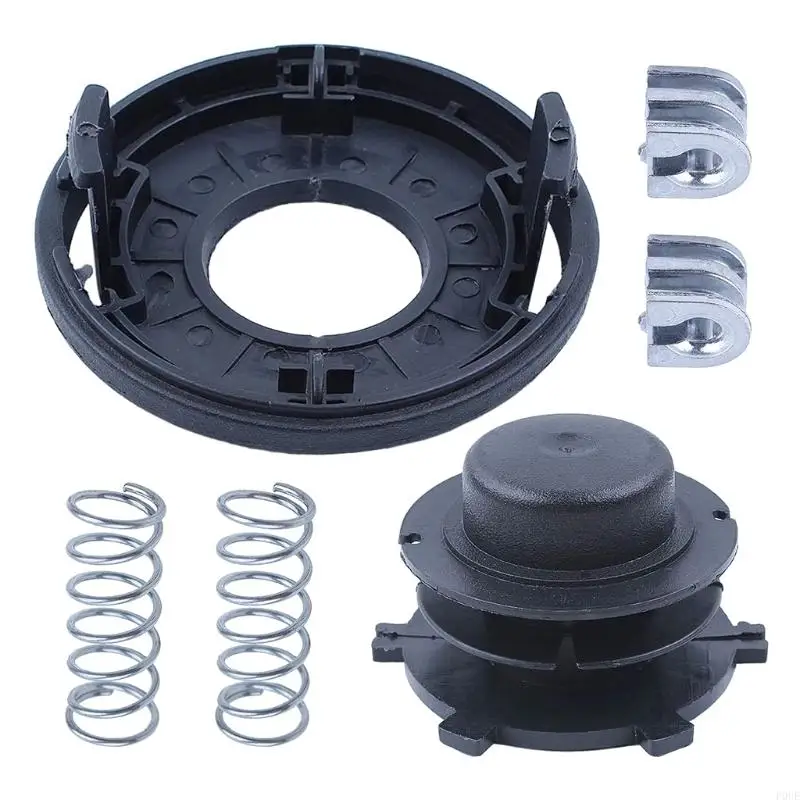 P0UE String Trimmer Replacement Parts for Head Spool and Cover 6pcs for FS44 FS80 FS83 FS85 FS100 FS110 FS120 FS130