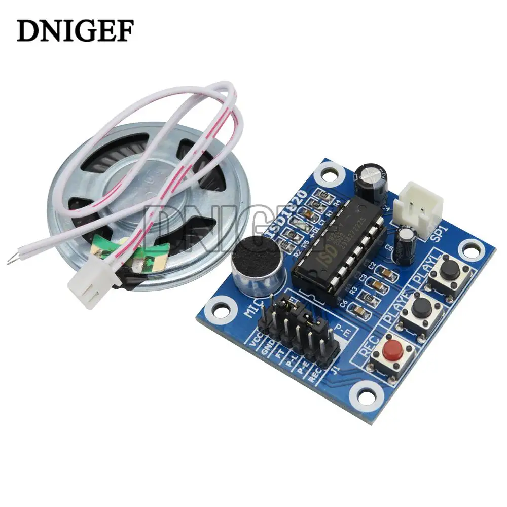 DNIGEF ISD1820 Voice Recording Recorder Module the Voice Board Telediphone With Mic Sound Audio Loudspeaker