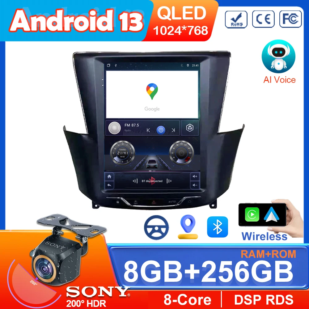 

For Peugeot 408 2014 - 2019 9.7 inch Android 13 Car Radio Navigation Video Player Multimedia Auto Wireless Carplay WIFI 4G IPS