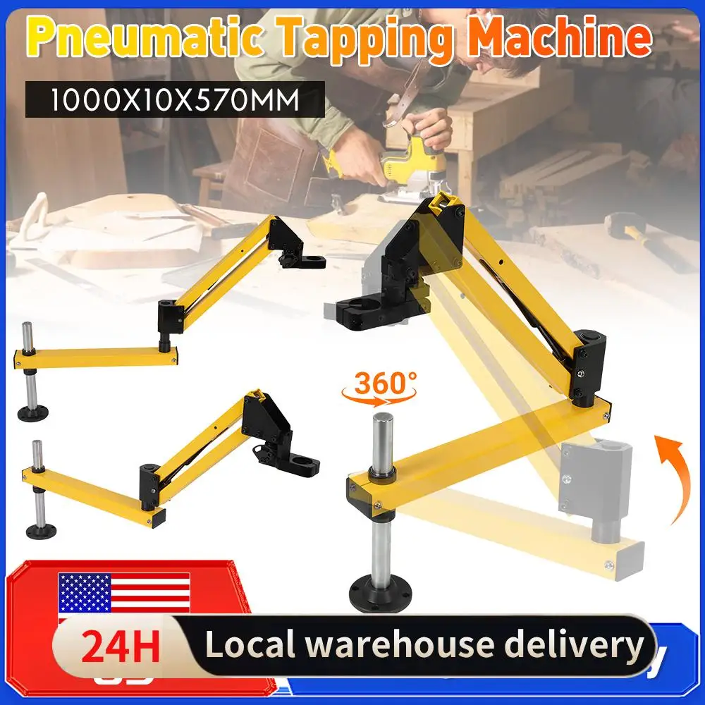 

Pneumatic Tapping Machine Arm Mini Cantilever Electric Tapping Machine 43mm High Strength Chamfering Handheld Hardware Tools New