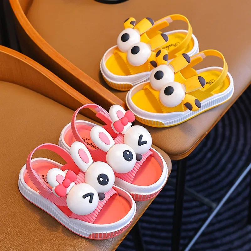 Summer Children\'s Sandals for Boys Baby Open Toe Outdoor Beach Sandals Non-Slip Soft Bottom Girls Shoes Cute Cartoon Kids Shoes