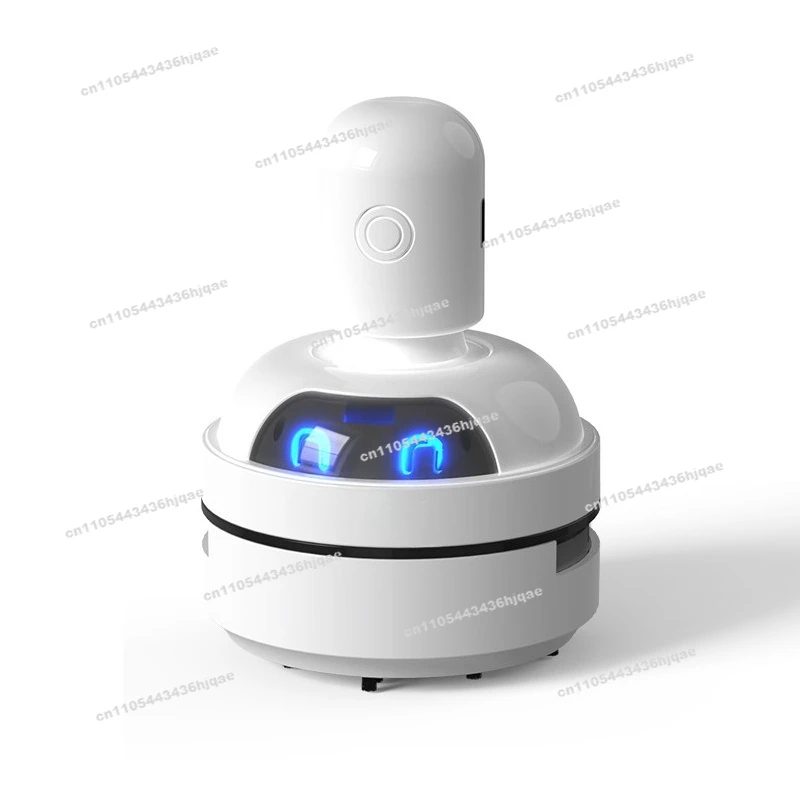 Cartoon desktop vacuum cleaner, eraser shavings cleaner, cleaning artifact, student keyboard, suction pencil shavings