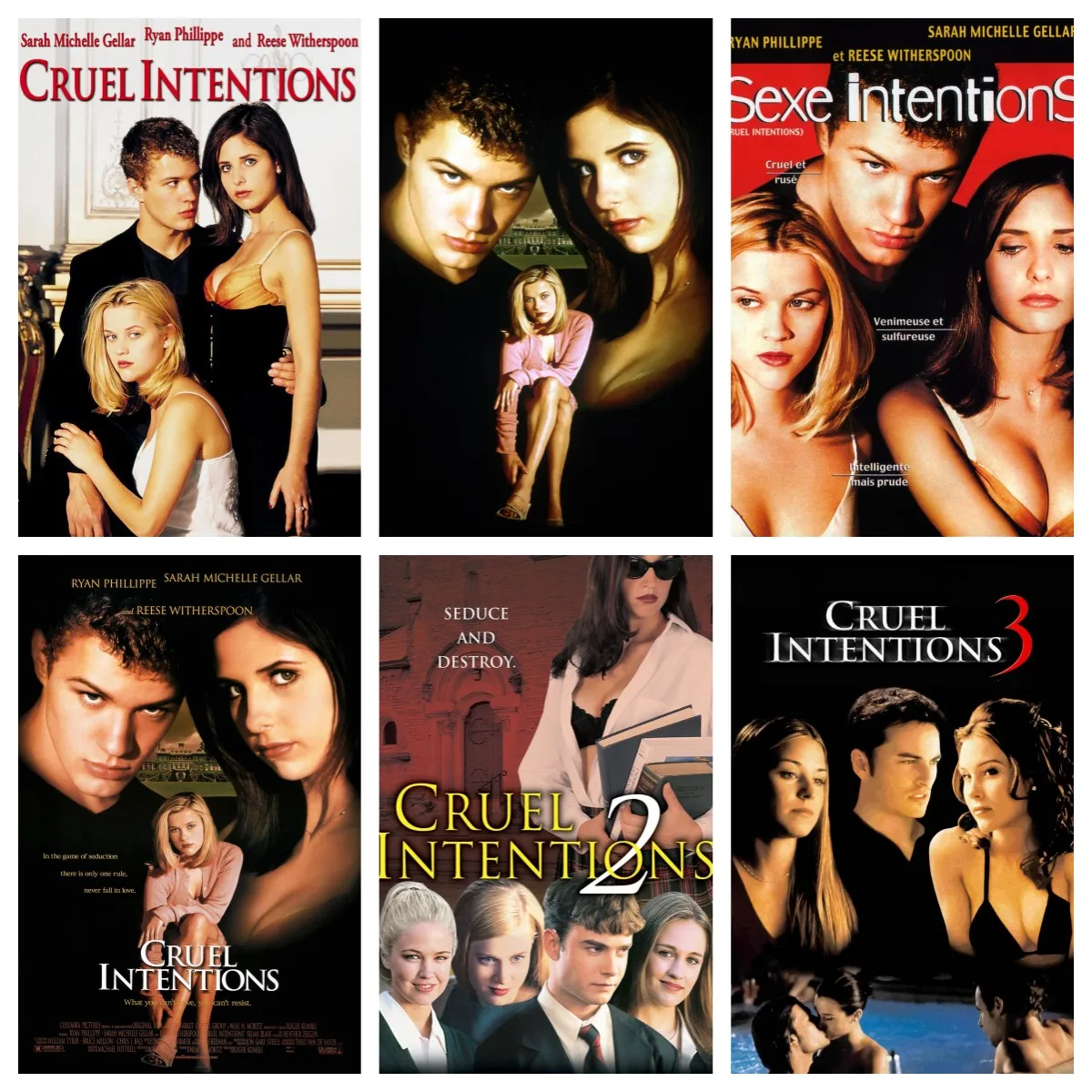 Cruel Intentions 1999 Movie Poster For Wall Stickers Home Decor Art Painting