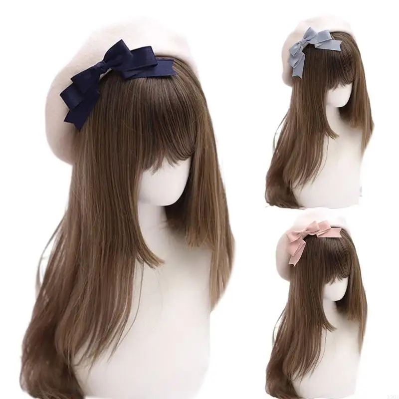 الفتيات امرأة الشريط Bowknot القبعات الفنان الرسام قبعة عادية الكبار قابل للتعديل قبعة الفرنسية للتخييم التسوق السفر