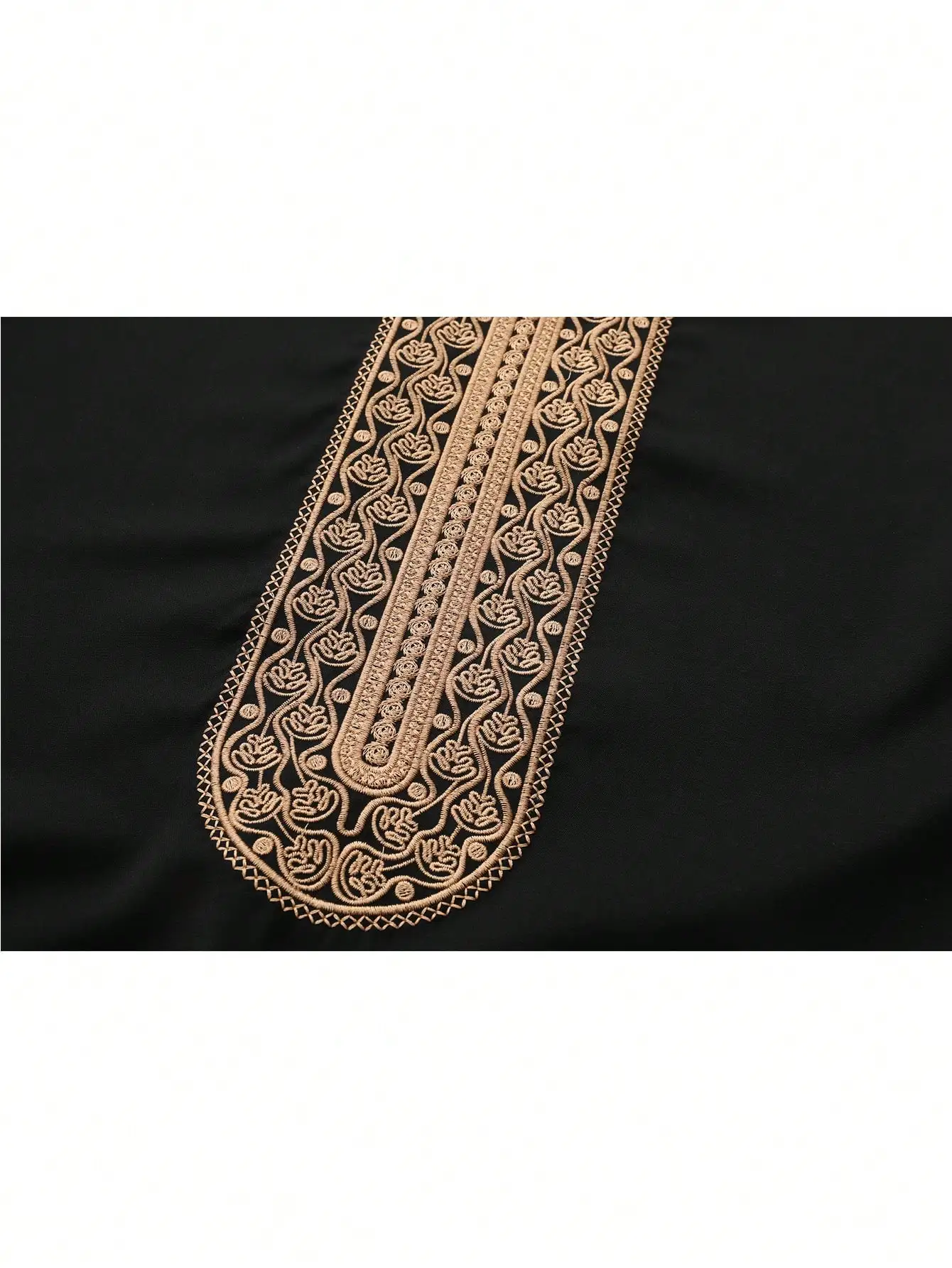 Estilo marroquino tradicional, robe masculino muçulmano, robe bordado de luxo retrô, casual solto ajuste Eid al Fitr robe masculino tradicional