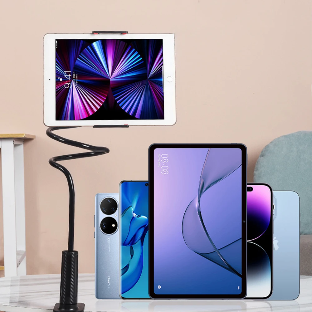 70cm Phone Holder Stand Lazy Bracket Headrest Bed 360 Flexible Long Arms Clamp Mount For iPhone Samsung and 3.5~6.7" Device
