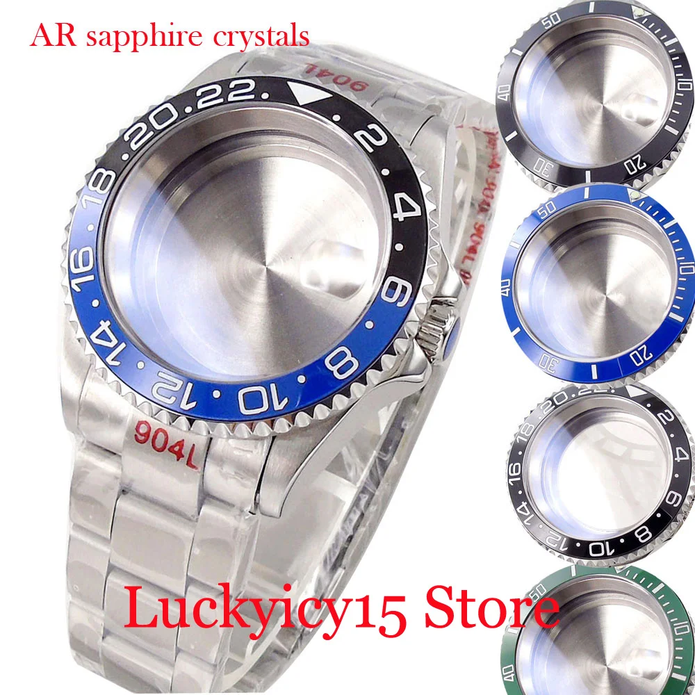 20ATM 40MM SUB Watch Case Ceramic Bezel Stainless Steel Suitable For Fit NH34A NH35A NH36A ETA2824 PT Coat AR Sapphire Crystal