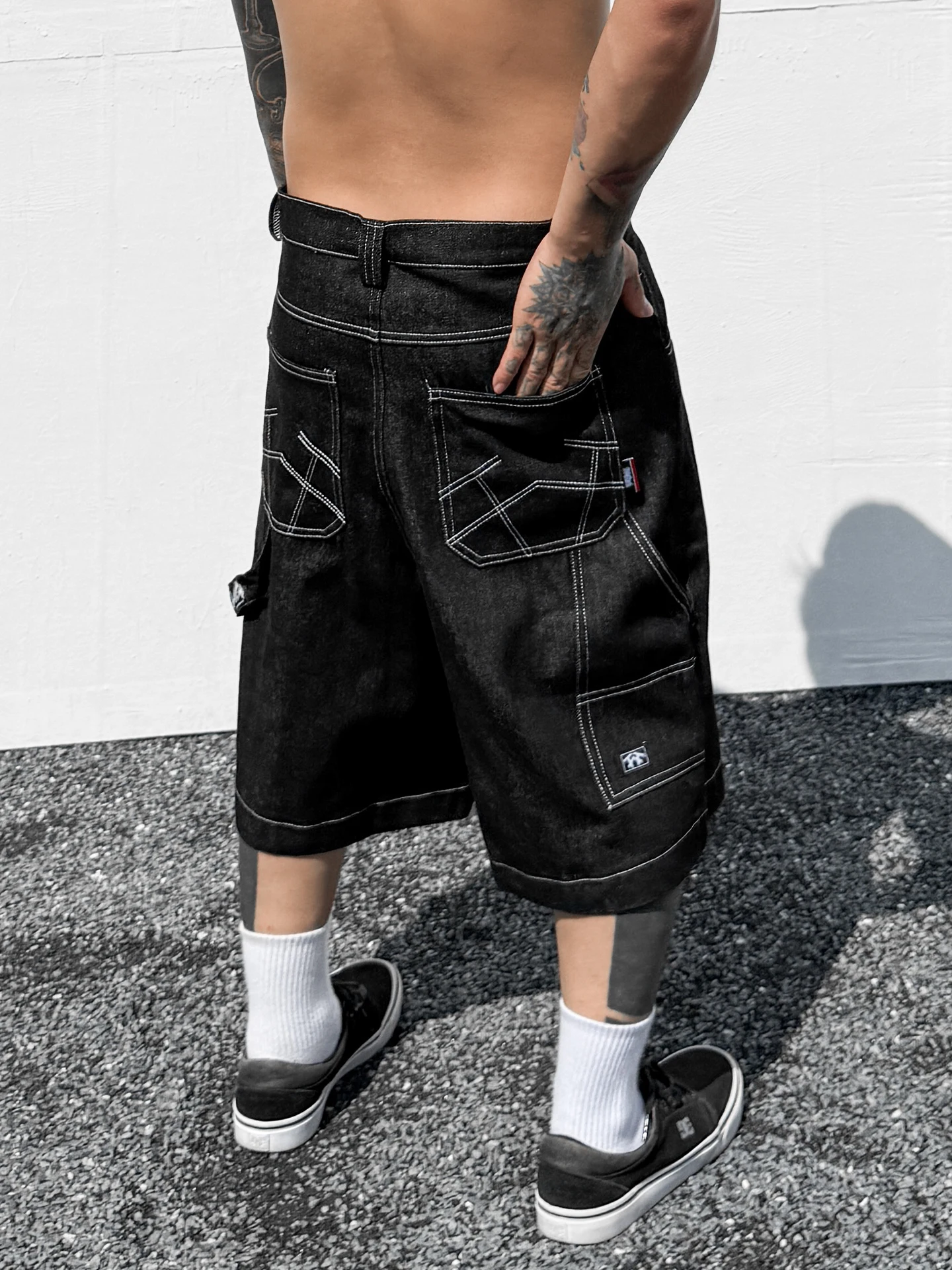

Trendy High Street Loose Casual Men's Hip Hop Wide Leg Jeans Retro American Streetwear Loose Fit Youthful Summer Commute