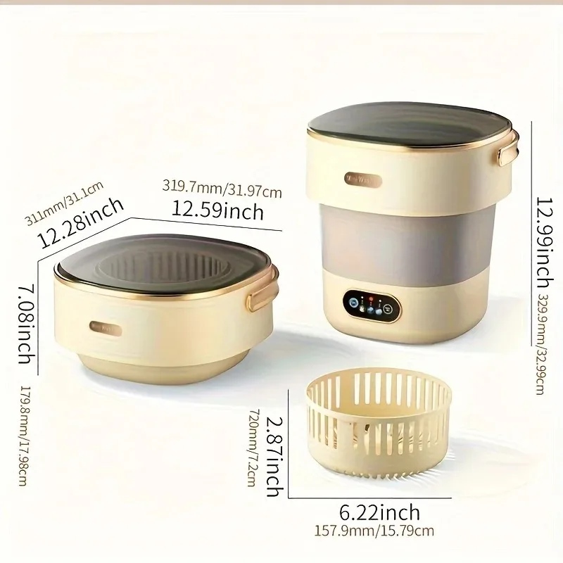 15L آلة مجفف غسيل محمول صغير قابل للطي للجوارب سراويل داخلية السفر والشقة الغسيل ودية