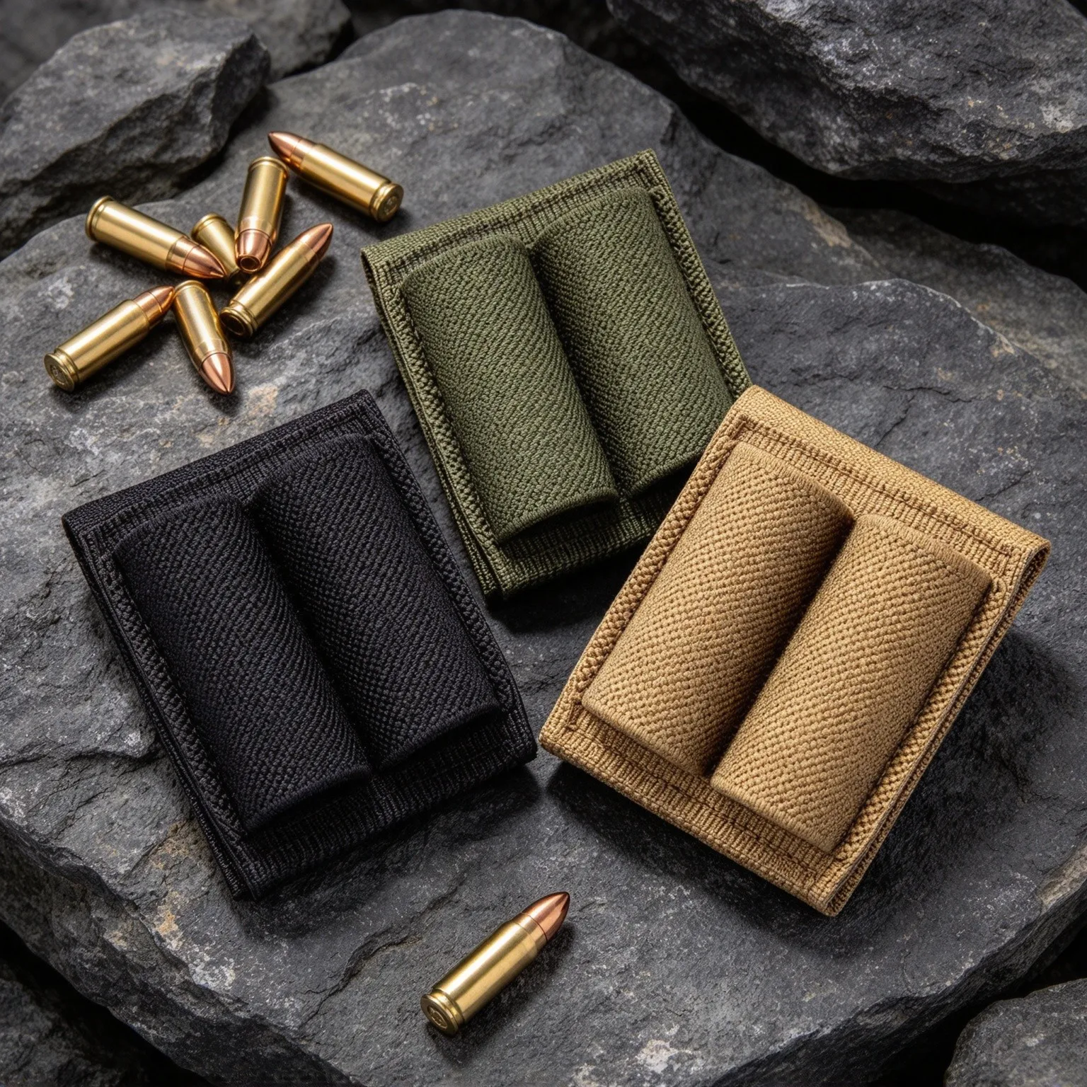 Tactical 2 Rounds Shell Holder Patch Hook Loop 5x4cm Ammo Carrier for Vest Belt Backpack Hunting Shooting Outdoor Airsoft Gear