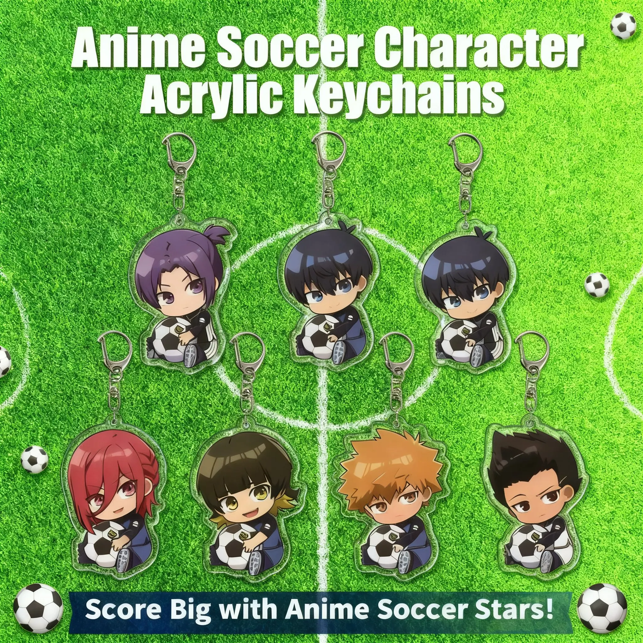 

Blue Lock Sae Itoshi Acrylic Keychain Anime School Campus Merchandise Figure Cross Border Ready Stock Wholesale Dropshipping