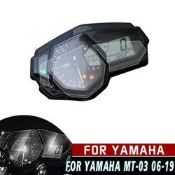 FOR YAMAHA MT-03 MT03 MT 03 2006-2019 R3 R25 2015-2018 Motorcycle Scratch Cluster Screen Protection Instrument Film Protector