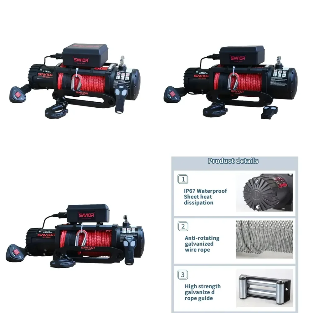 

Wholesale Electric Winch Family Off-road Vehicle Rescue Car Tractor Car Winch