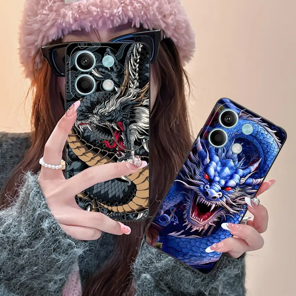 

East Orient Dragon Mobile Phone Case for POCO M6 M5 M4 M3 X7 X6 X5 X4 X3 F6 F5 F4 Pro GT 5G Colour Printing Pretty Cellphones